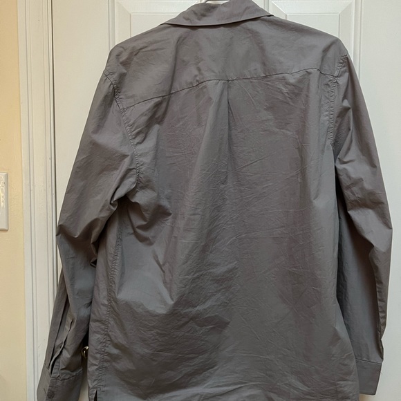 Oak + Fort Taupe Oversized Button down Shirt - Picture 3 of 3